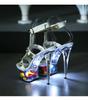 190-serien 13 cm klack 3 cm Plattform LED Luminous Night Club Show Skor Fisktå Klara klackar Damsandaler LFD