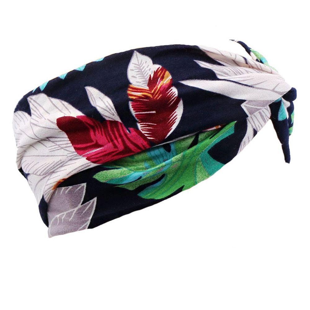 Vintage Yoga Running Fitness Elastic Headwear Head Wrap Hair Accessories Hair Bands Women Headbands