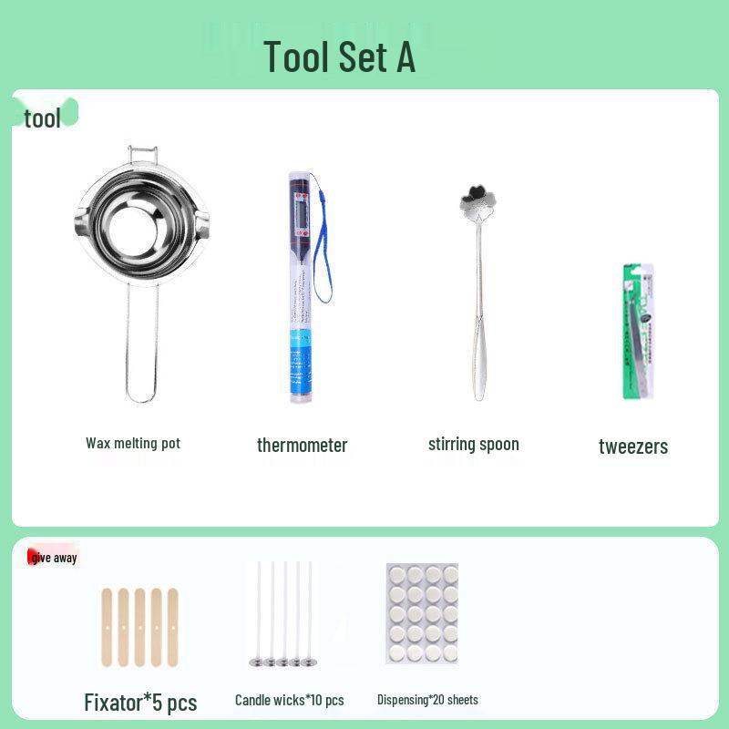 Aroma Candle DIY Tool Set: Electric Soy Wax Melting Pot and Stove