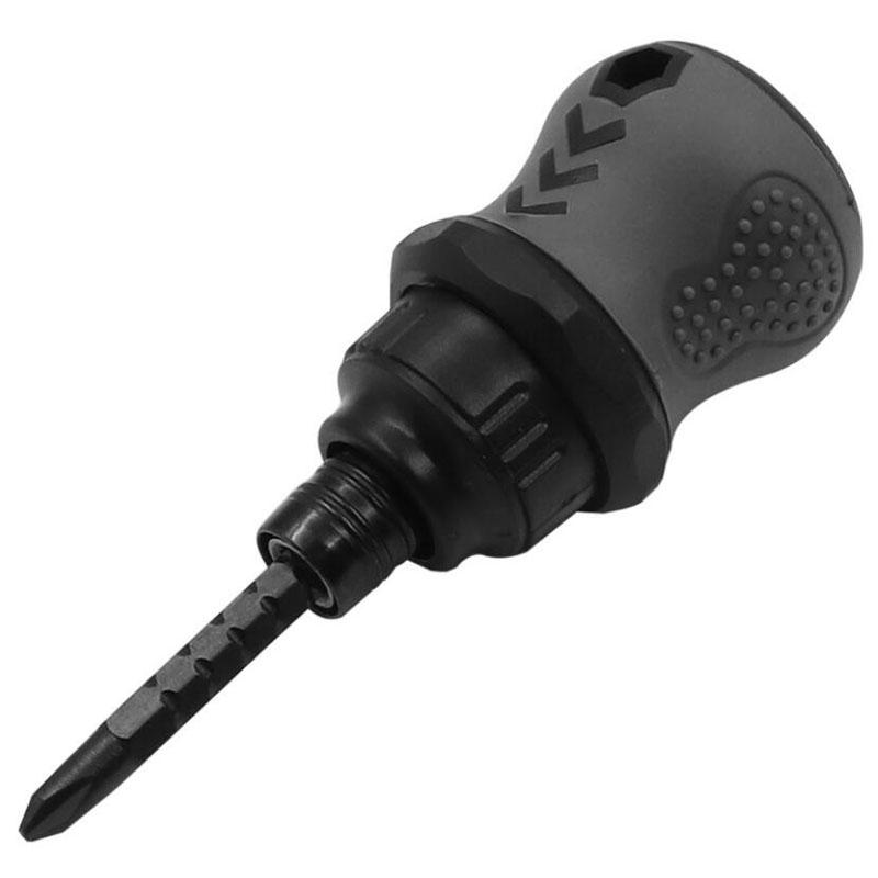 Dual-Purpose Ratchet Screwdriver with Telescopic Shaft - Adjustable Phillips and Slotted Screwdriver for Repair