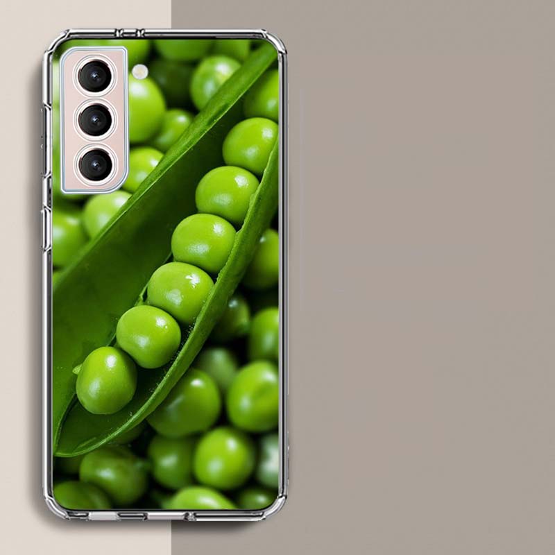 

Open The Green Pea Pod Phone Case For Samsung Galaxy S25 Edge S24 S23 FE S21 S20 S10 Plus S22 S26 Ultra Cover Clear Cases TPU Ca Samsung S21