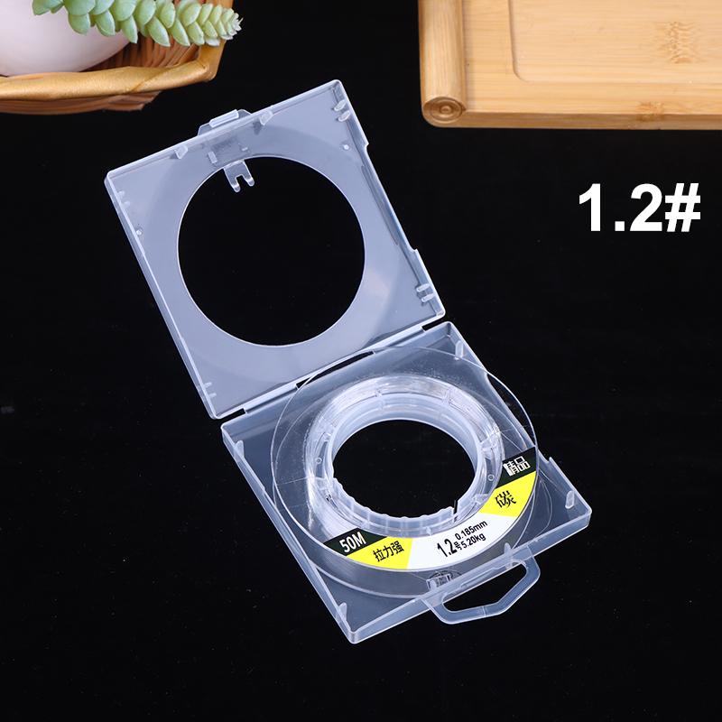 Pure Carbon Fishing Line 50M 0.4Mm-1.5Mm Sinking Line Carbon Fiber Leader Fishing Line Invisible Power Fishing Accessories