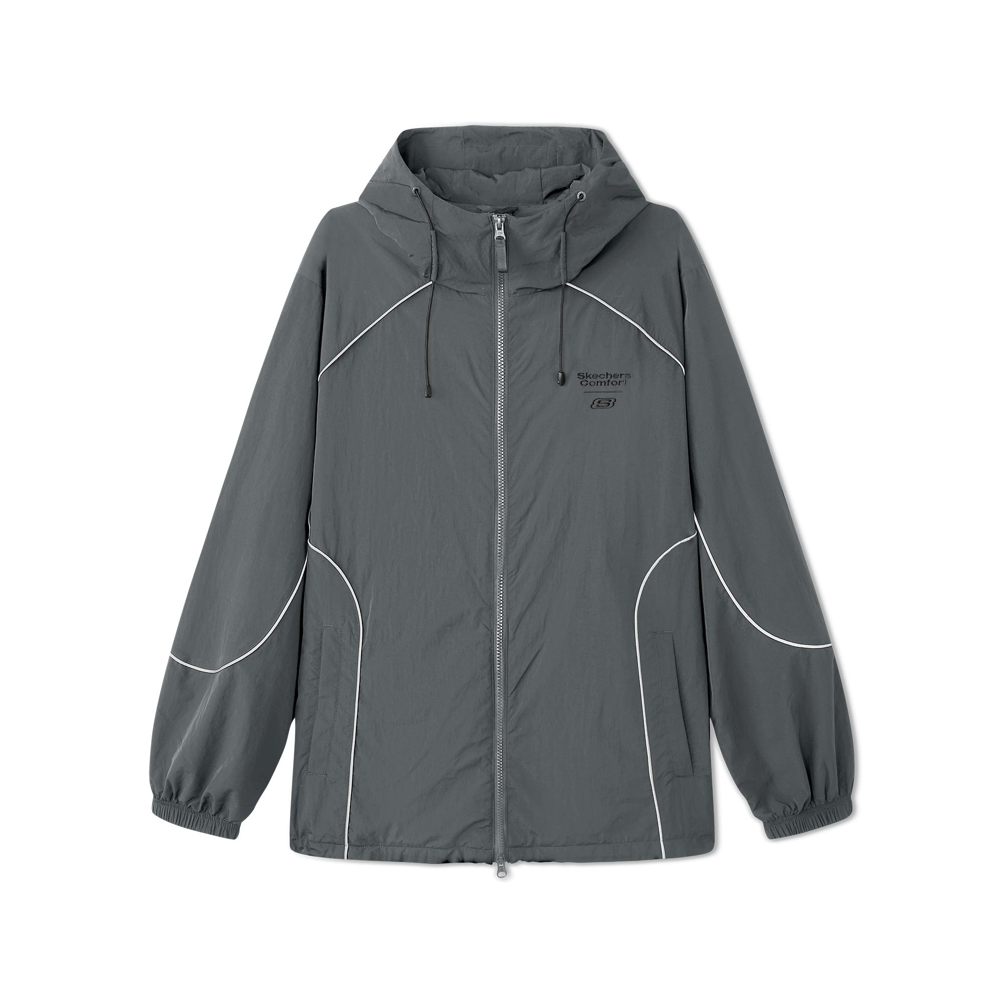 Skechers Fleece Lined Warm Windproof Water Resistant Sports Casual Commuter Comfortable Soft Loose Hooded Jacket Men jackets L325M088-013P M