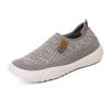 Plateau-Sneakers Damen Strickstoff Mesh Freizeitschuhe Damen Weiche Flats Slip-on Stoffschuhe Rutschfeste Walking-Joggingschuhe