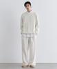 One-Tuck Wide Lounge Sweatpants [Cream]