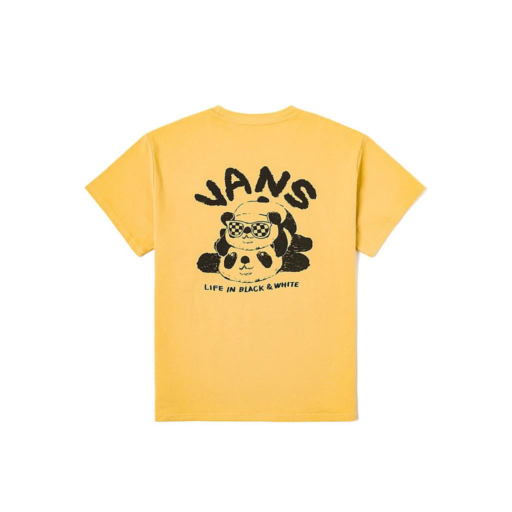 Vans Simple Round Neck Pullover Short Sleeve T-Shirt Women tops Ginger-Yellow VN000NNPOC2