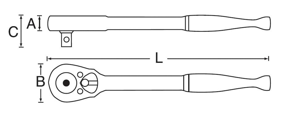 SIGNET Drive Flex Ratchet Handle 12502 3/8