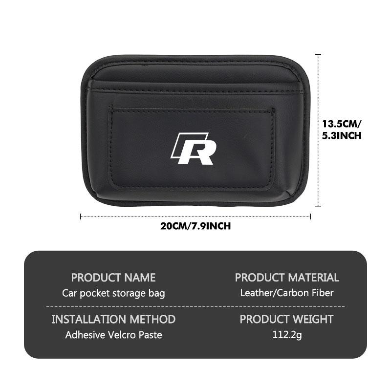 For Volkswagen VW Car Storage Pocket Seat Back Side Door Hanging Bag Card Purse mk6 CC B5 B6 B7 Golf 4 5 6 7 Scirocco Sagitar 5HDSA