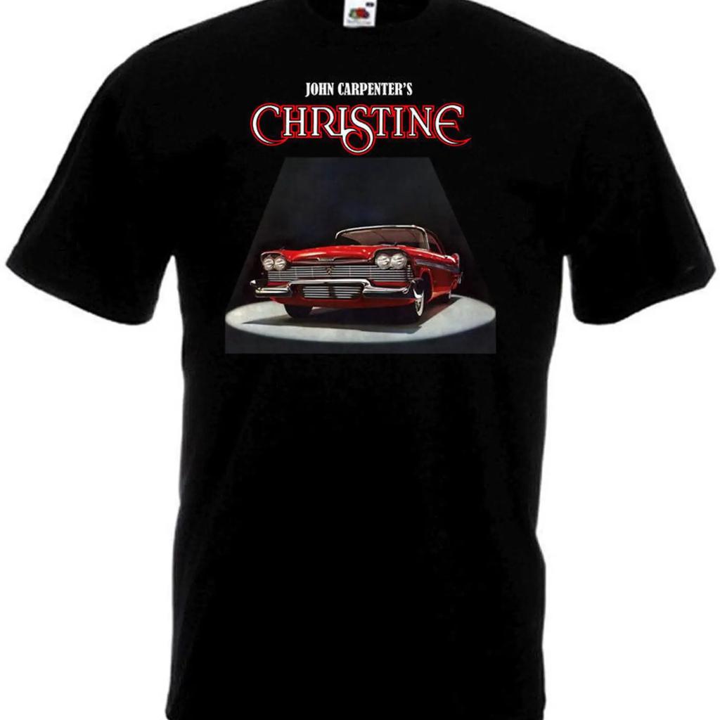 Christine v7 T-shirt noir affiche de film toutes tailles S 5XL vintage Lavé mode Polyvalent Respirant Décontracté