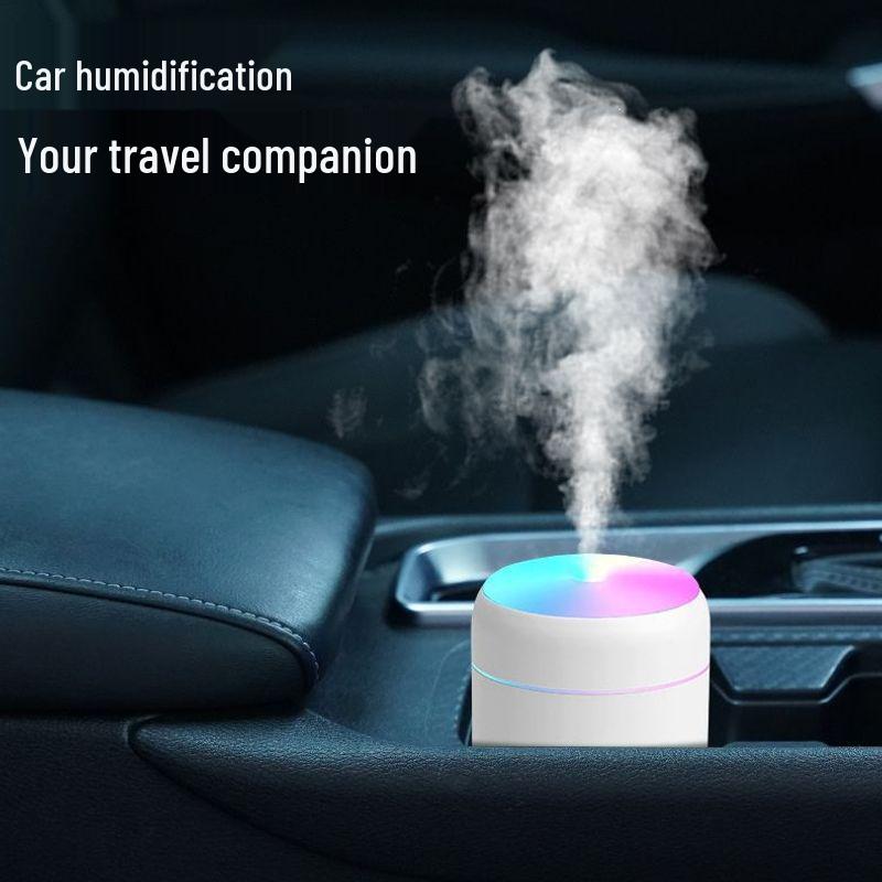 USB-Powered Silent Mini Humidifier for Home and Bedroom, Large Mist Volume, Air-Conditioned Room Aromatherapy Device.