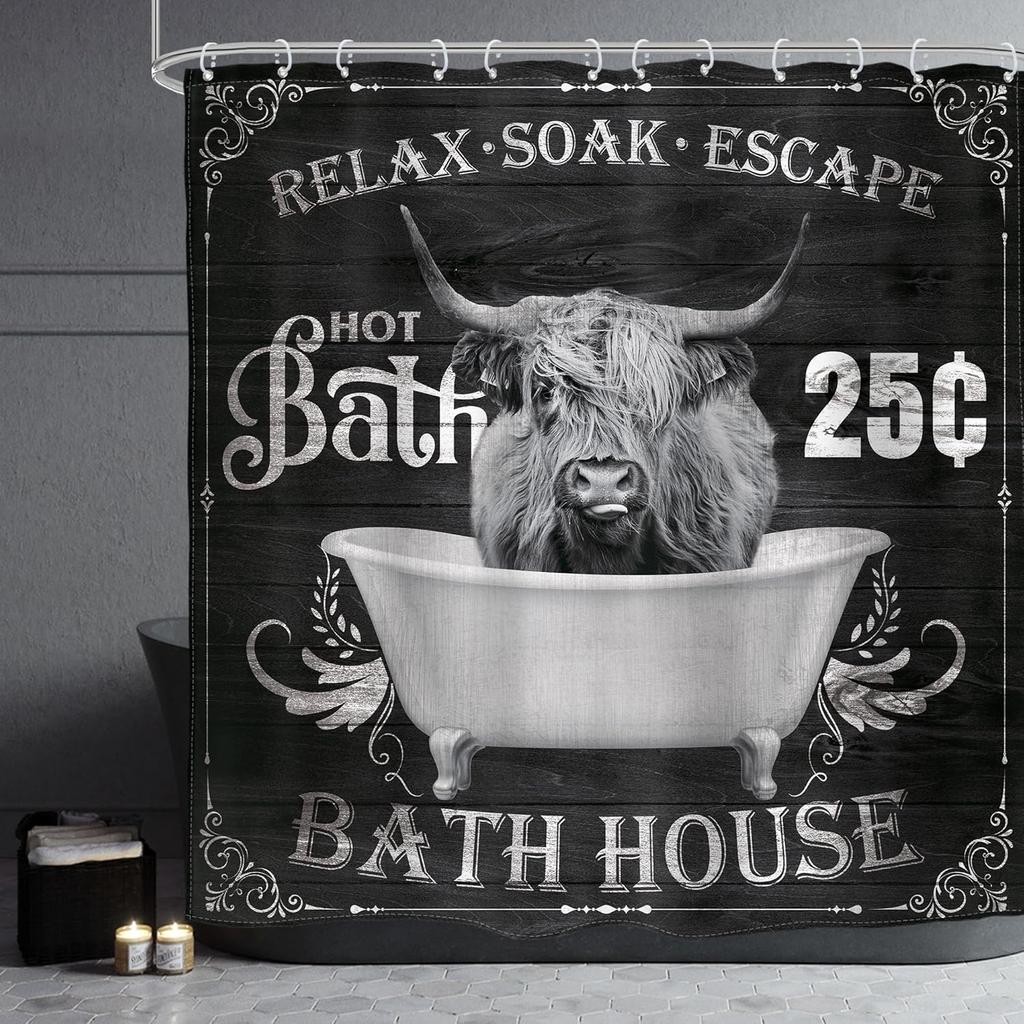 Kids Dogs Shower Curtain Cute Lovely Funny Cartoon Puppy Animals Dog Lover Nursery Bathroom Bath Accessories