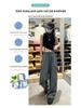 Women's Retro Quick-Dry Cargo Joggers - Summer Ice Silk, Multi-Pocket, Windproof, Wide Leg Hiking Pants