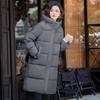 2026 Winter Warm Thick Mid-Length Hooded Cotton Puffer Jacket Unisex Loose Fit Men Women