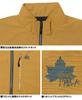 One Colors LOGOS PARK Men's Nylon Jacket, Water-Repellent, Logo Print, Stand-Up Blouson, Size 4L, Black (49)
