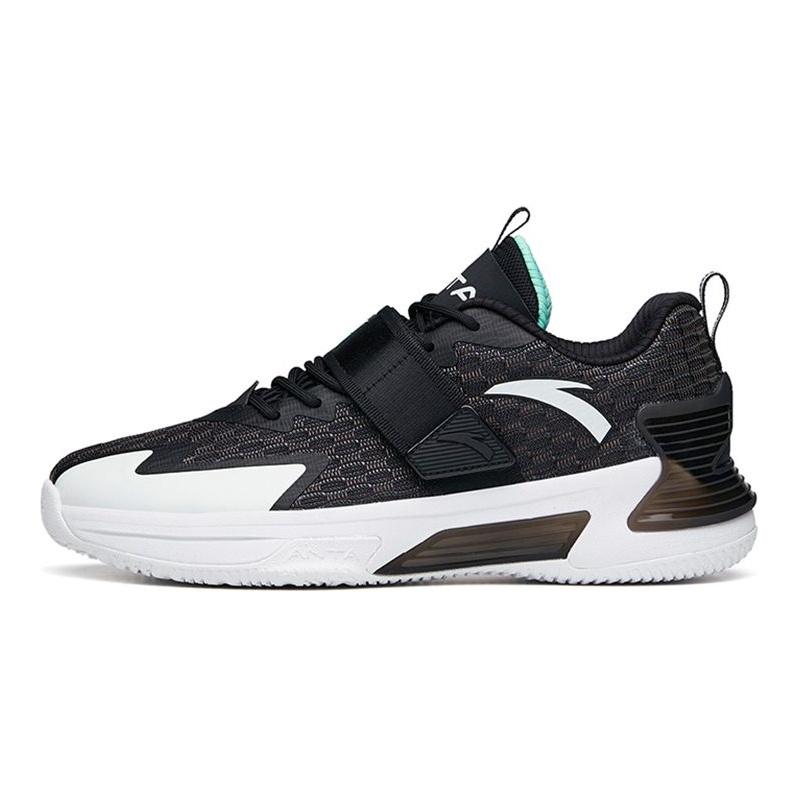 Anta Sweep 3 Durable Breathable Low-Top Basketball Shoes Men Sneakers Black 112131606-1