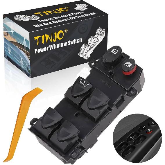 93570-2F200 Interruptor Elétrico Automático de Vidro Dianteiro Esquerdo do Motorista Compatível com Kia Spectra & Cerato 2004-2009, Interruptor Mestre Elétrico de Vidro do Lado do Motorista