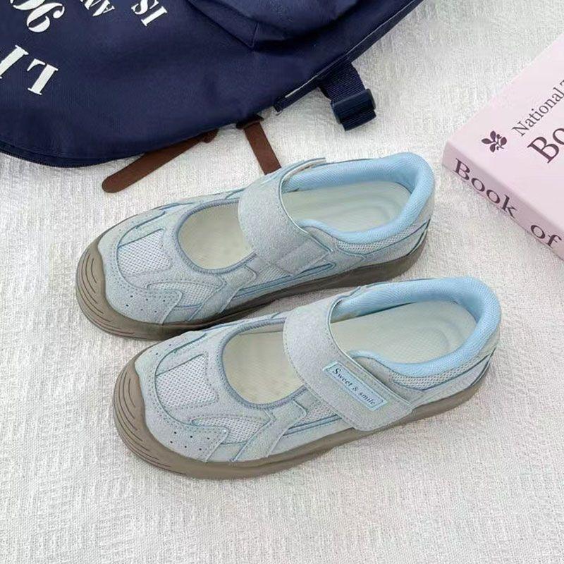 Fashion Breathable Shoes Casual Female Sneakers Dress Flats Women All-Match Tennis Summer New Mary Janes Hook & Loop Leisure All-Match S