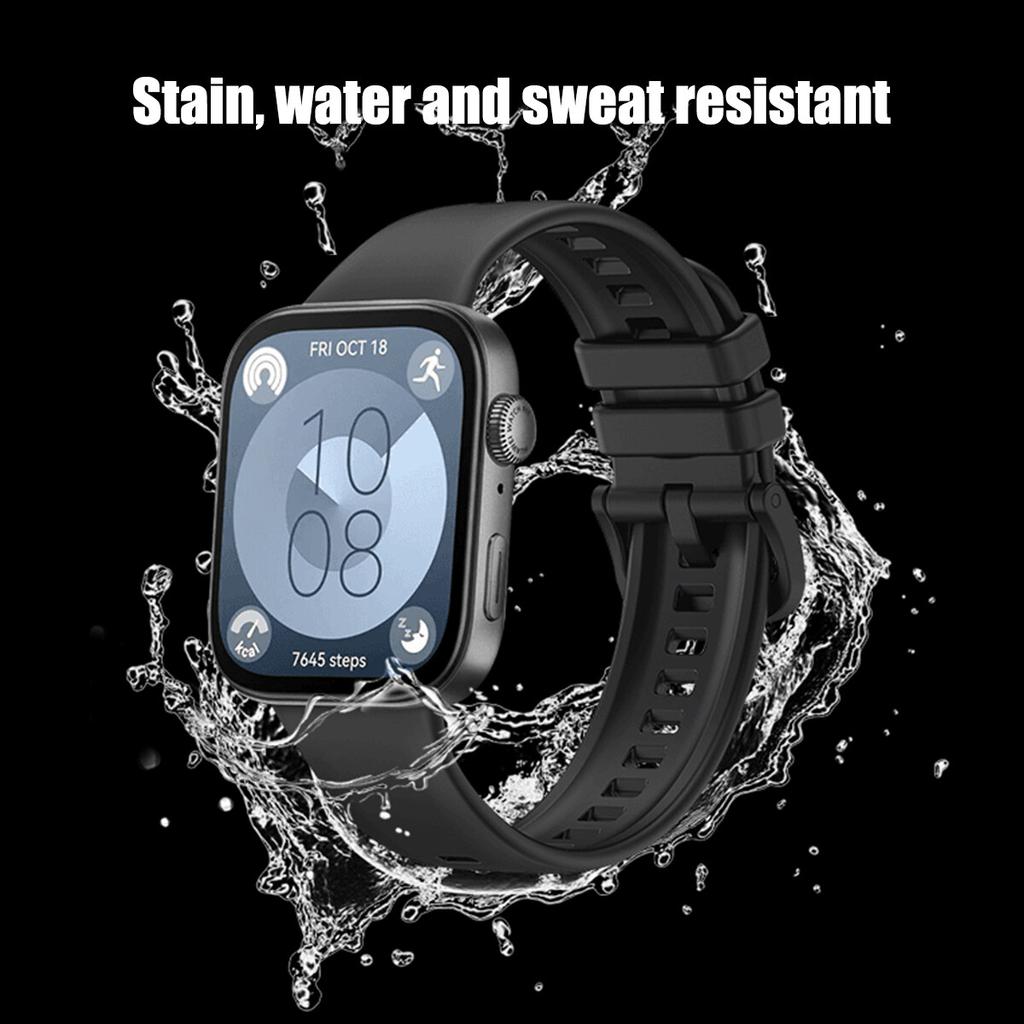 Originalarmband för Huawei Watch Fit 3 Mjukt silikonband för Smartwatch Huawei Watch Fit3 Utbytbart armband