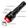 High Power Spotlight Long Range LED Flashlight  Aluminum Alloy Fluorescent Absorbing Film Luminous Colorful Zoom Flashlight Camping Emergency