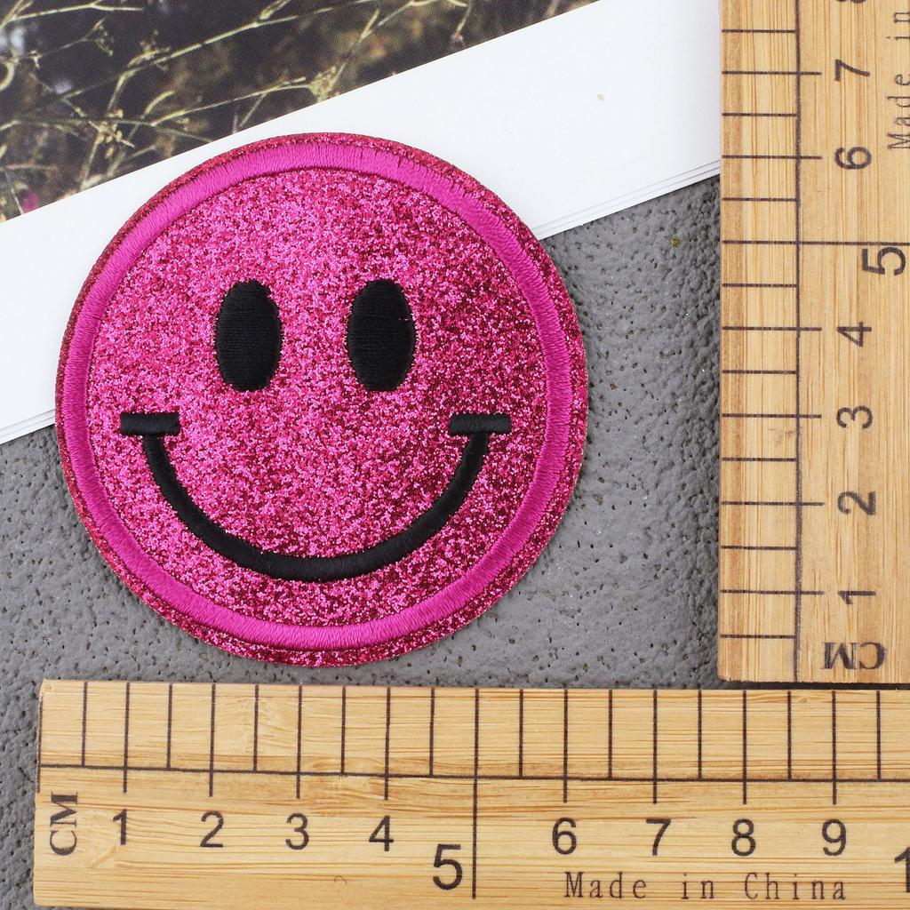 Gypsy Smiley Face Embroidery Cloth Sticker Pentagram Patch Sticker Computer Embroidery Label Clothes Decoration Expression Subsidy Ironing