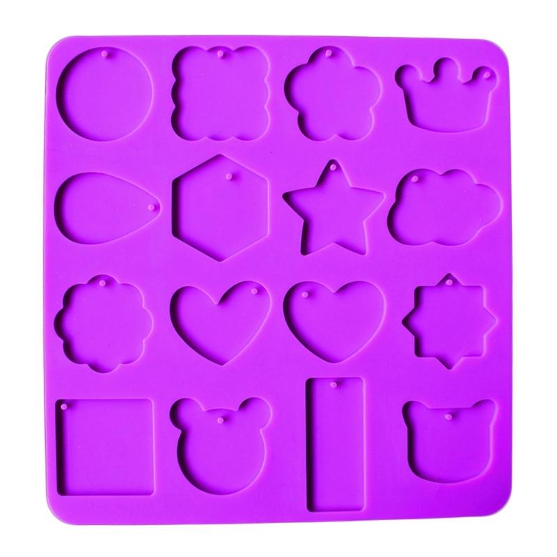 

Round Square Silicone Molds -head Bear-head Keychain Mold Pendant Ornaments Jewelry Epoxy Resin Crafting Molds