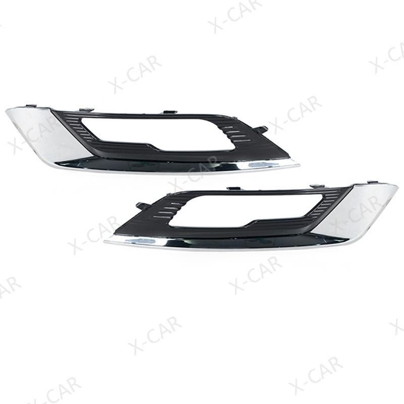 For Ford Fusion 2017 2018 Front Bumper DRL Daytime Light Fog Lamp Trim Cover Frame Grille Cap Hood