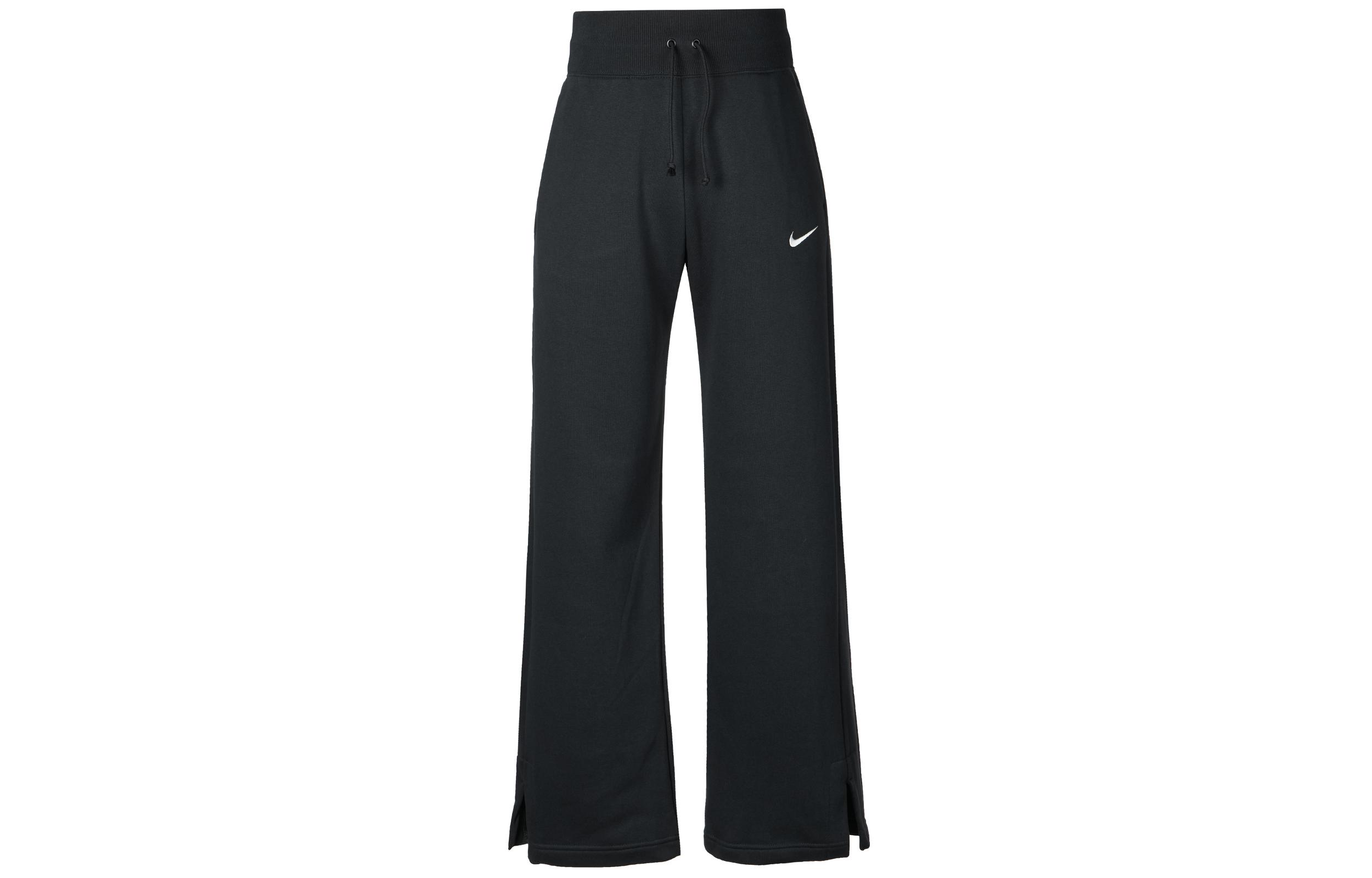 

Nike Women s Phoenix Fleece High Waisted Wide Leg Sweatpants Black/Sail DQ5615-010 S