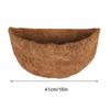 25/30/35/41cmNatural Coco Fiber Planter Liner, Breathable Replacement Insert for Hanging Basket, Garden Flower Pot Coir Liners