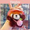 Kiwi Banana Cute Strawberry Fruit Pack Red Panda Plush Keychain Pendant