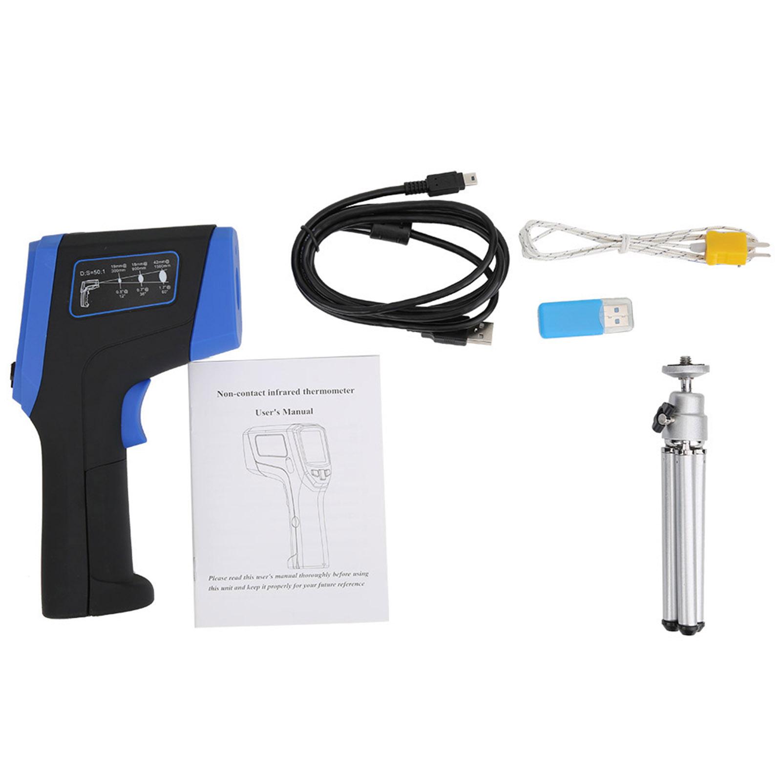 

IR870 Multi Function IR Thermometer Non Contact K Type Digital Infrared Temperature Meter LCD