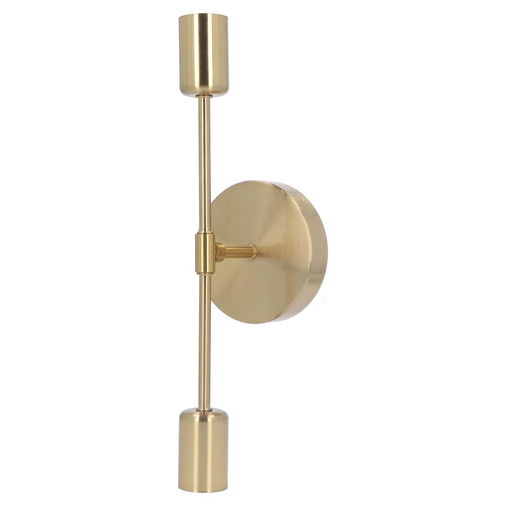 Double Wall Light Base E27 E26 Rust Proof Vintage Wall Lamp Bulb Holder for Living Room Bathroom Gold 85‑265V