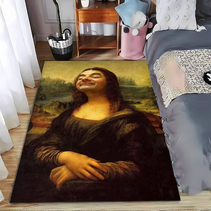 

Classic Art Carpet with an Iconic Portrait Suitable for use as an anti-slip game mat for living room and bedroom sofas 40x60cm( 15x23in )
