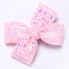 Rhinestone Bow Hair Clips Sweet Ribbon Barrette Baby Girls Sparkling Crystal Hairpins For  Children Kids Headwear Accessories