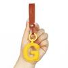 Creative PU Leather 26 Letter Keychains Fashion Alphabet Keyrings Handbag Ornaments Pendant Car Key Holder Accessories Gifts