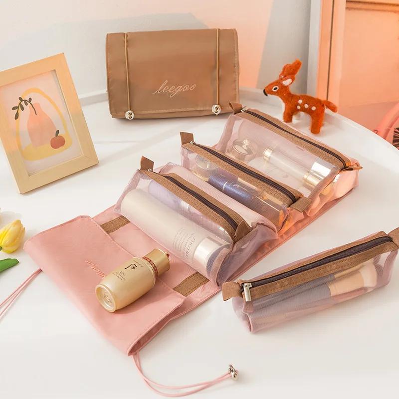 Hanging Cosmetic Storage Bags Women Makeup Bag Toiletries Organizer Storage Bags Waterproof Organizer Travel Beauty Wash Pouch