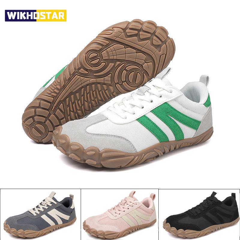 2026 Nuove Scarpe Minimaliste a Punta Larga per Piedi Nudi Uomo Donna Zero Drop Sneakers Minimaliste Retro Outdoor Antiscivolo Scarpe da Passeggio Sneaker Casual