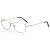 ZENOTTIC Oval Memory Metal Glasses Frame for Women Men Ultralight Flexible Optical Spectacles Myopia Prescription Eyeglassses