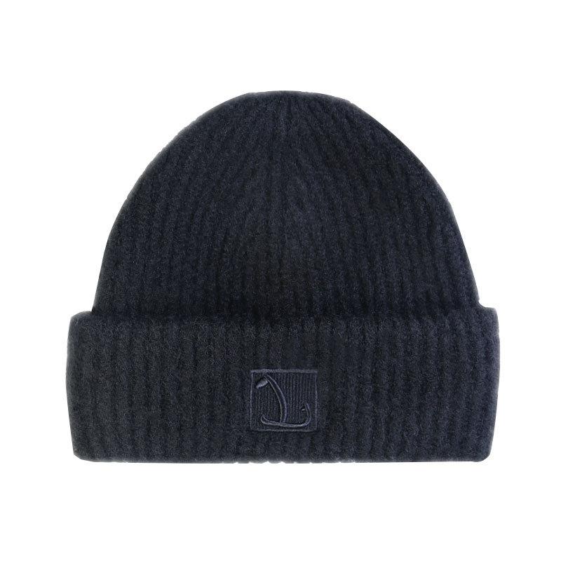 Wool hat big head circumference wool hat women's season 2025 new loose thick warm cold hat knitted men