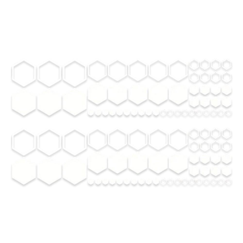 Car Decorative Stickers Set 104PCS For Honeycomb Design for SUVs Trucks