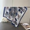 New ethnic- border printed imitation silk square scarf shawl neckerchief high-end neck-tie small square scarf silk