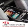Car Central Storage Box For Hyundai IONIQ 5  2022 Non-slip Rubber Armrest Storage Box Auto Interior Tidying