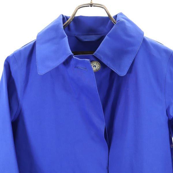 Mackintosh Made In the UK Stainless Collar Coat 32 Blue Rubberized Women Used