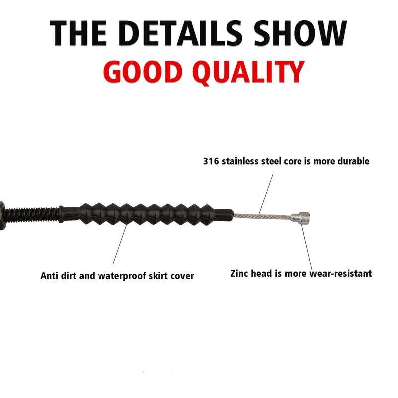 NIBBI Motorcycle Clutch Cable From 98cm To 110cm Stroke Length 12cm for NC Engine 110cc 125cc 150cc 200cc 250cc Dirt Pit Bike