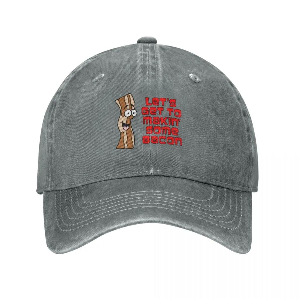 Let's Get To Makin' Some Bacon Cartoon Baseball Cap Uv Protection Solar Hat Cosplay Hats Luxury Woman Hat Men'S