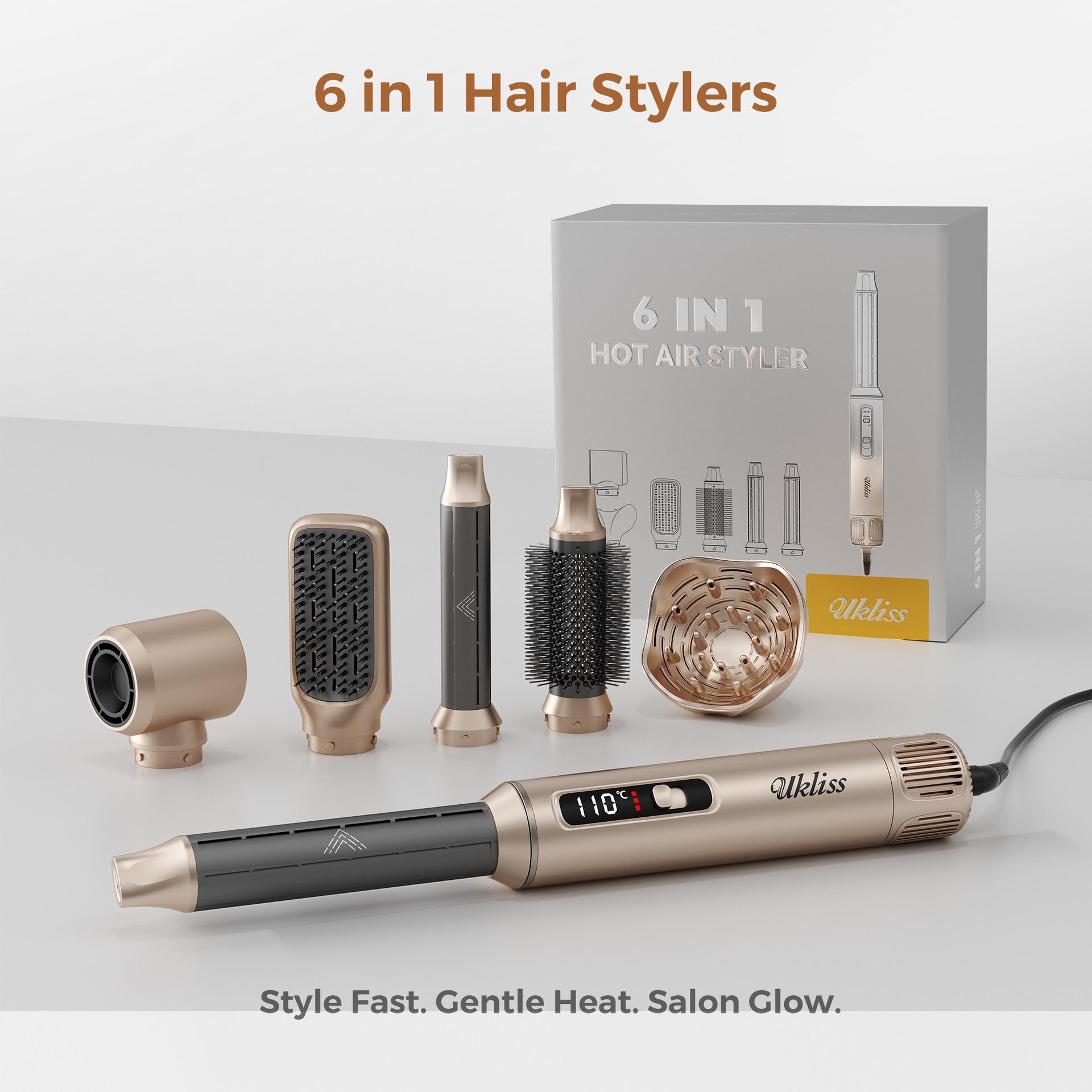 Ukliss Multi-Functional 6-in-1 Hot Air Brush: