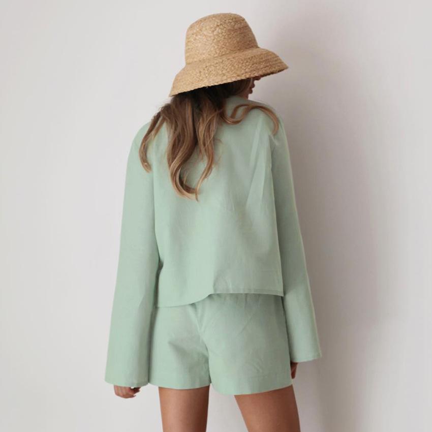 2025 Summer White Lace Up Shirts For Women‘s Elegant Loose Long Sleeve V-neck Blouse Female Solid Causal Street Chic Lady Tops