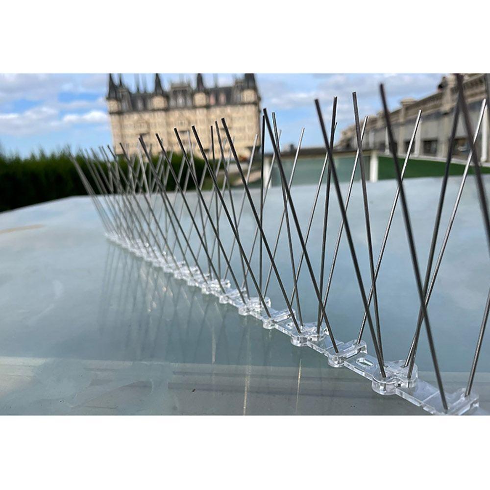 1/4Pcs 25cm Bird Proof Nails Stainless Steel Bird Thorn Anti-bird Sting for Garden Fence Roof