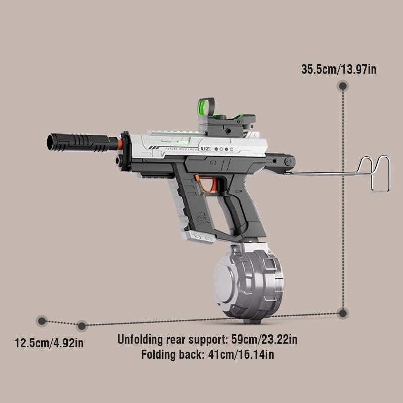 Electric Space Water Gun Uzi Hand Integrated Three Function Scorpion Light Kids Toys Young Boys Splashing Water Play Game Outdoor Present
