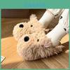 Adorable Dog Head Slippers For Women Soft Plush Thick Sole Cartoon Warm Cotton Footwear For Autumn Winter 2024