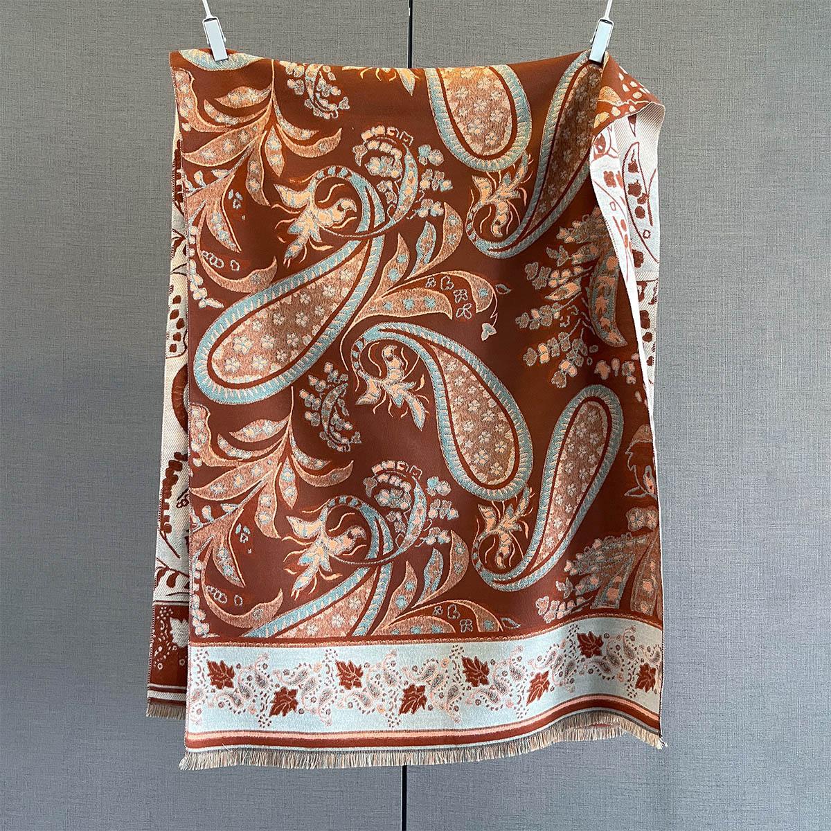 

Cashmere Women Pashmina Design Wrap New Fashion Winter Scarf Female Thick Blanket Soft Bufanda Warmth Shawl Kerchief Stoles 185x65cm